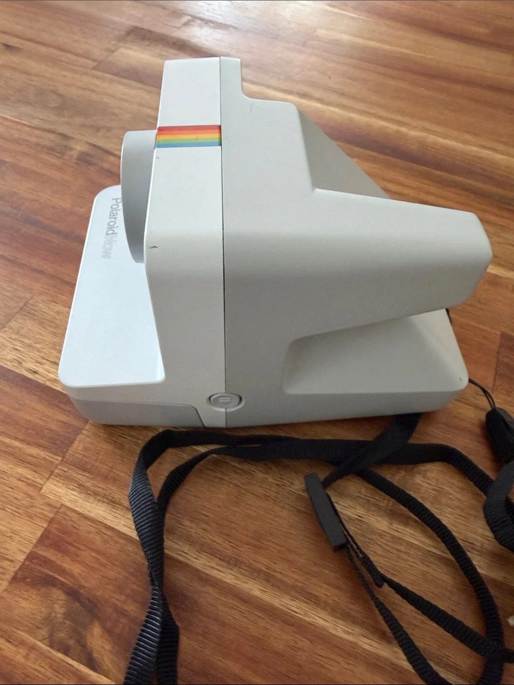 Polaroid White Instant Camera with Rainbow Accent